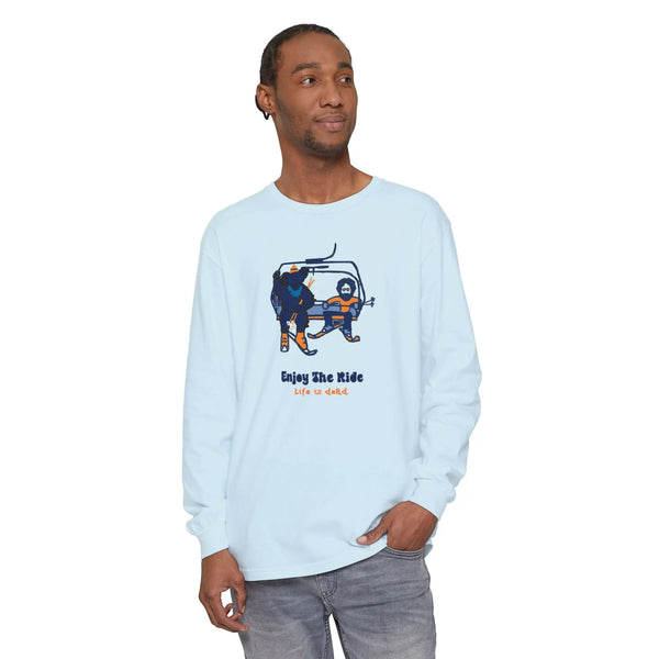 Grateful Dead - Enjoy The Ride Vineyard Collection Garment-dyed Long Sleeve T-Shirt - StealieShop